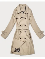 Płaszcz damski typu z Goodlookin jasny beżowy model 21935927 - HAPPY HOUSE