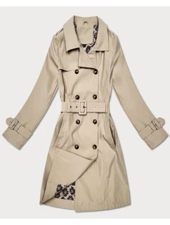 Płaszcz damski typu z Goodlookin jasny beżowy model 21935927 - HAPPY HOUSE