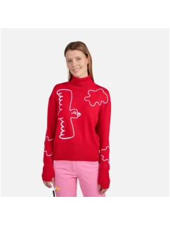 Rossignol W Jcc Roll Neck Sweater Červená