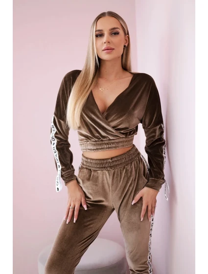 Sada veluru Queen cappuccino Sada veluru Queen cappuccino