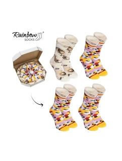 Rainbow Socks Pizza 4 páry model 21606726 - ZOOKSY/RAINBOW SOCKS