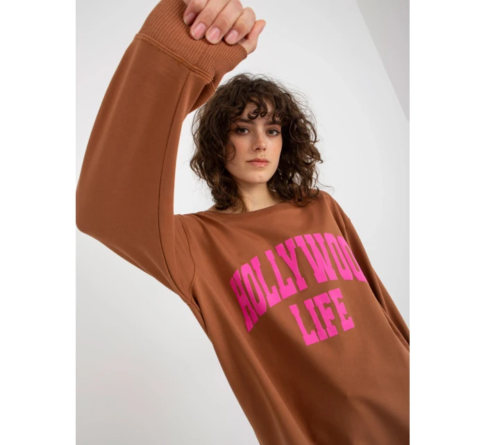 Mikina VI BL 3102.01P světle hnědá