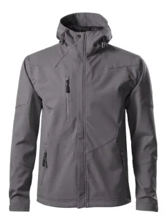 Nano softshellová bunda pánská ocelově šedá