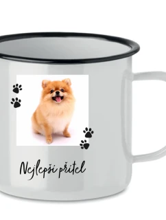 Personalizovaný retro plecháček - fotografie s mazlíčkem