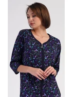 Dámské domácí šaty s tříčtvrtečním rukávem Kolibřík Dámské domácí šaty s tříčtvrtečním rukávem Kolibřík