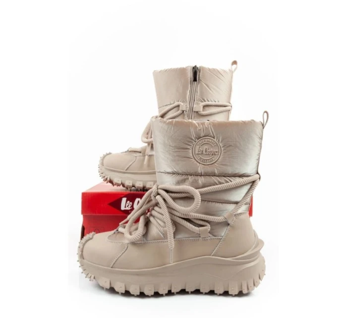 Lee Cooper dámská sportovní obuv zimní trekingová zateplená béžová přírodní kůže dámské Lee Cooper dámská sportovní obuv zimní trekingová zateplená béžová přírodní kůže dámské
