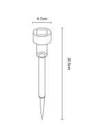 PLASTOVÁ SOLÁRNÍ LAMPA 4,5x31 cm LED - KIT.4 ks