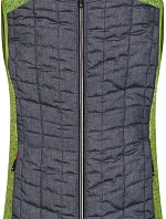 Daiber JN 739 Dámská pletená hybridní vesta 02.0739 kiwi melange/anthracite melange