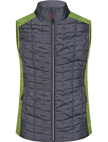 Daiber JN 739 Dámská pletená hybridní vesta 02.0739 kiwi melange/anthracite melange Daiber JN 739 Dámská pletená hybridní vesta 02.0739 kiwi melange/anthracite melange