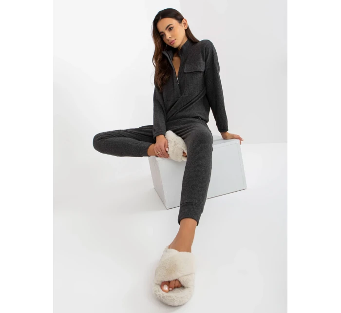 Pyžamo BR PI 9124 tmavě šedé