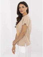 T shirt CLM TS model 21116954 camelowy - FPrice