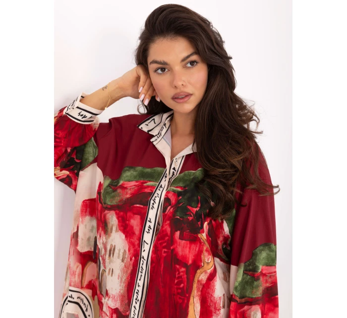 Koszula IT KS model 21393127 bordowy - FPrice