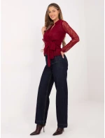 Bluzka MI BZ model 21786327 bordowy - FPrice Bluzka MI BZ model 21786327 bordowy - FPrice