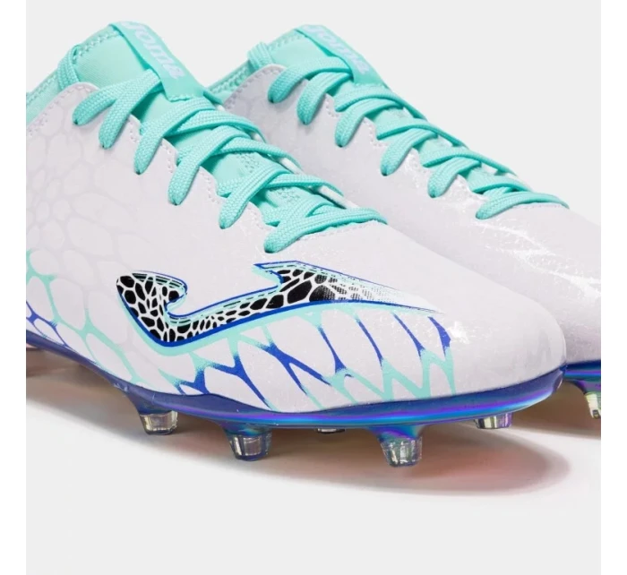 Pánské kopačky Joma GOL 2472 FG White Turquoise