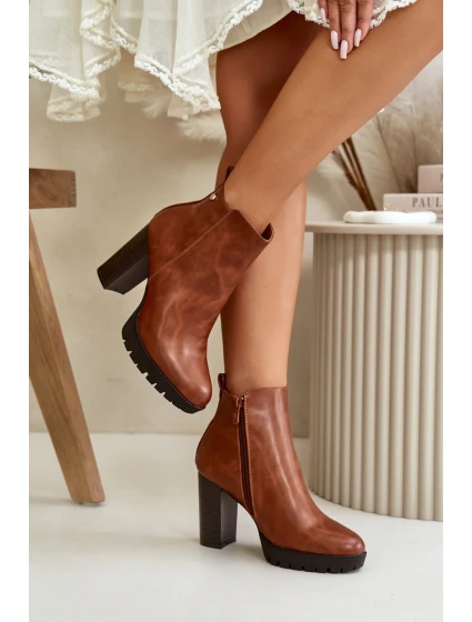 Boty na podpatku model 199084 Step in style Boty na podpatku model 199084 Step in style