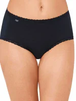 Dámské kalhotky Sloggi 24/7 Cotton Lace Midi černé