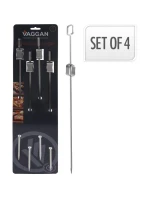 ŠPEJLE NA ŠPÍZY 4KS DÉLKA 40,5CM NEREZOVÁ OCEL