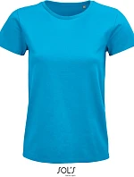 SOL'S Pioneer Women Dámské tričko z bio bavlny 25.3579 aqua