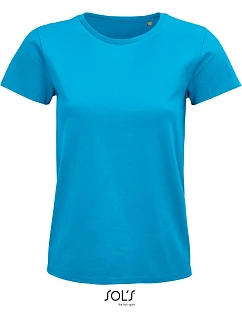 SOL'S Pioneer Women Dámské tričko z bio bavlny 25.3579 aqua