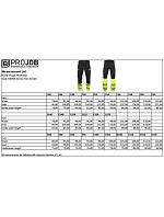Waistpants Stretch bezpečnostní kalhoty model 22463357 - ProJob Waistpants Stretch bezpečnostní kalhoty model 22463357 - ProJob