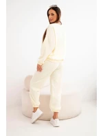 Dámský komplet máslíčko s výřezem ve tvaru srdce žlutý