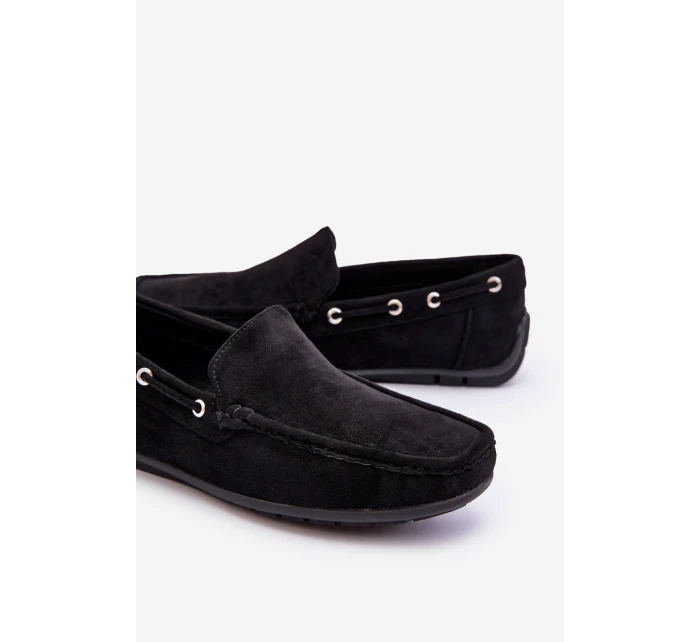 Mužské semišové návleky černé model 21625666 - Boto