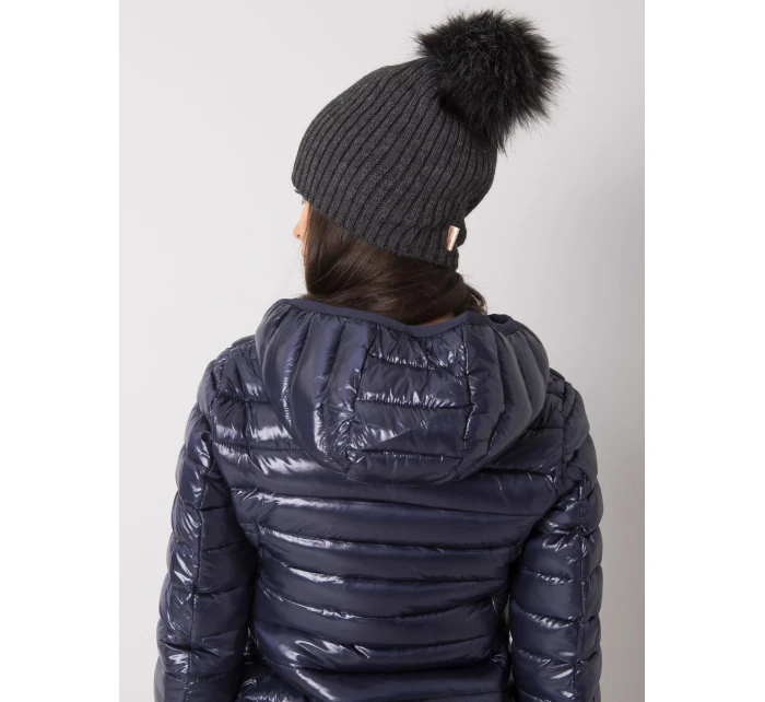 Dámská čepice.30 tmavě šedá