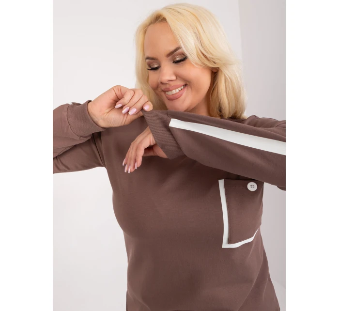 Bluzka RV BZ model 19755153 brązowy - FPrice Bluzka RV BZ model 19755153 brązowy - FPrice