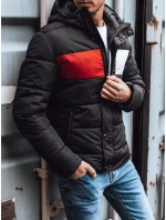 Pánská prošívaná zimní bunda černá model 21963848 - Dstreet