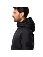Jack Wolfskin pánská přechodná bunda DEUTZER LONG JKT M black prodyšná tkanina black (1207451_6000) pánské