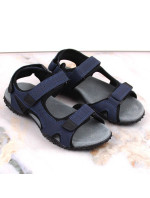 Sportovní sandály W model 18719600 na suchý zip v tmavě modré barvě - AMERICAN CLUB