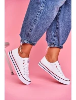 Dámské Klasické Tenisky Bílé S červeným model 21527834 - Boto Dámské Klasické Tenisky Bílé S červeným model 21527834 - Boto