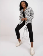 Košile EM KS U178.14 bílá šedá