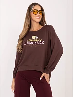 Bluza RV BL model 22074607 ciemny brązowy - FPrice Bluza RV BL model 22074607 ciemny brązowy - FPrice