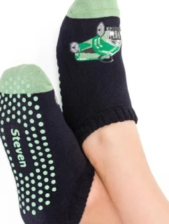 DĚTSKÁ FROTÉ OBUV S ABS 134 TMAVĚ MODRÁ 32-34