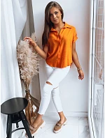 Dámská košile VIOLETTA oranžová FashionStreet DY0289