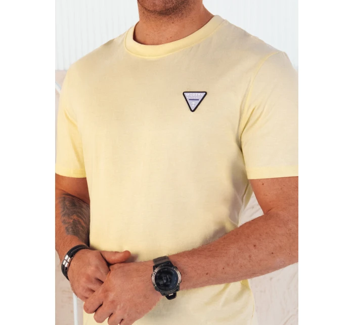 Pánské základní žluté tričko FashionStreet RX5445