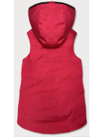 Červená oboustraná dámská vesta (R8006)