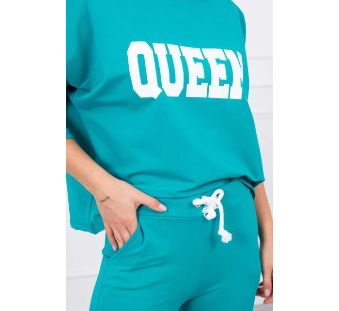 Sada Queen s potiskem zelená Sada Queen s potiskem zelená