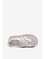 Semišové tenisky na platformě model 22095152 bílé - Goe