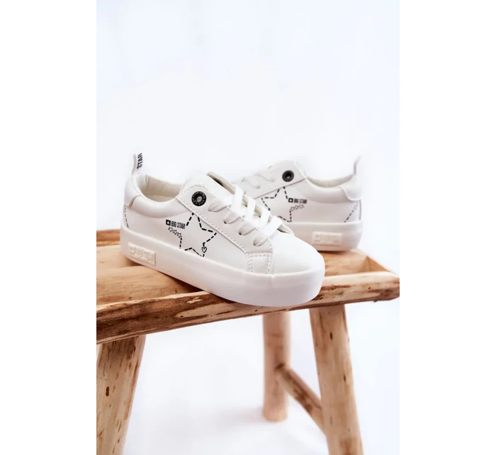 Dětská sportovní obuv Šněrovací Big Star KK374222 Bíle Dětská sportovní obuv Šněrovací Big Star KK374222 Bíle