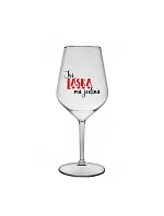 JSI LÁSKA MÁ JEDINÁ - čirá nerozbitná sklenice na víno 470 ml JSI LÁSKA MÁ JEDINÁ - čirá nerozbitná sklenice na víno 470 ml
