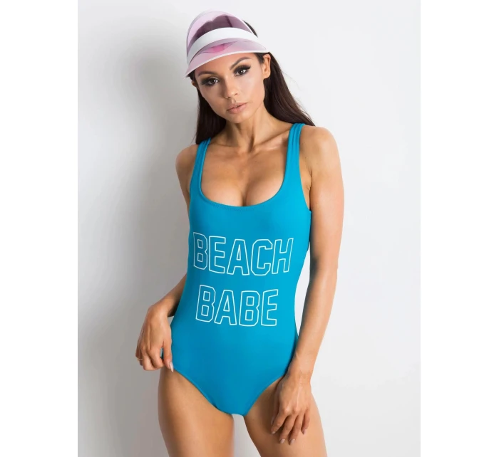 Dámské jednodílné plavky s nápisem 32107 - FPrice Dámské jednodílné plavky s nápisem 32107 - FPrice