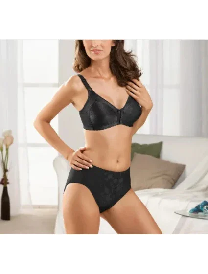 Dámská podprsenka bez kostice model 17842963 černá - Naturana Dámská podprsenka bez kostice model 17842963 černá - Naturana