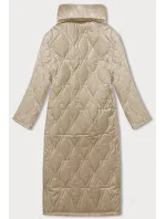 Béžový dámský oversize kabát (5M3177-62)