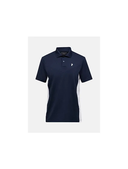 Pánské tričko PEAK PERFORMANCE M Swift Polo, barva tmavě modrá