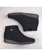 Černé zateplené dámské boty Rieker W 98251-00 dámské