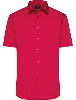 Daiber JN 680 Popelínová košile s krátkým rukávem 02.0680 red