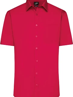 Daiber JN 680 Popelínová košile s krátkým rukávem 02.0680 red