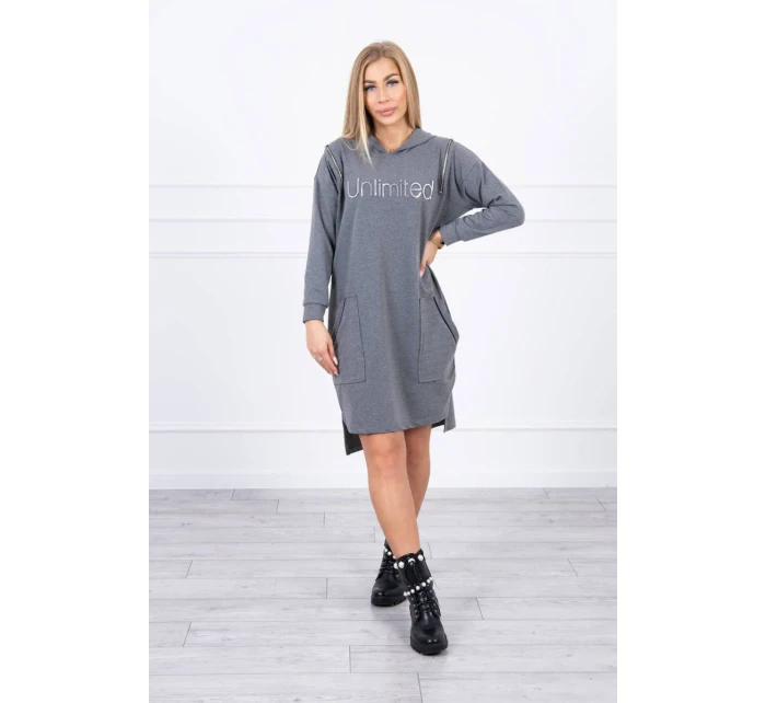 Neomezené grafitové šaty Neomezené grafitové šaty